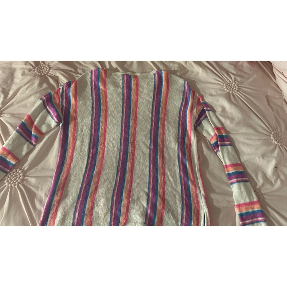 Lilly Pulitzer White and Pink Crew Neck Sweater